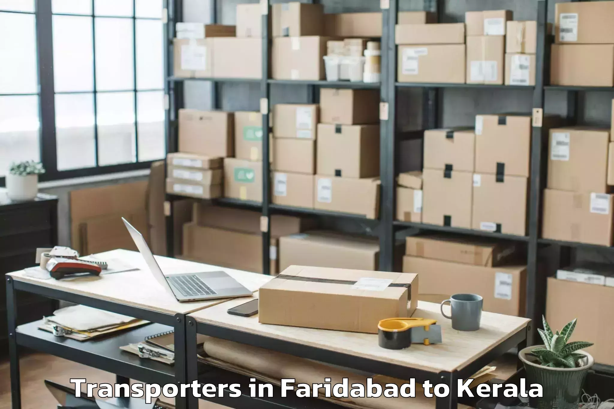 Easy Faridabad to Pandanad Part Transporters Booking